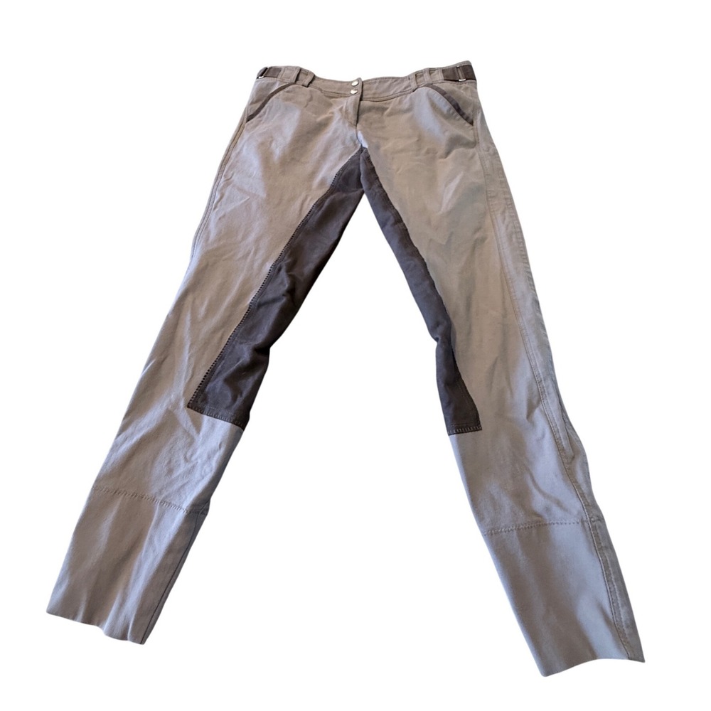 Cavallo Full Seat Equestrian Riding Breeches Taupe Brown Women Size 34 0432